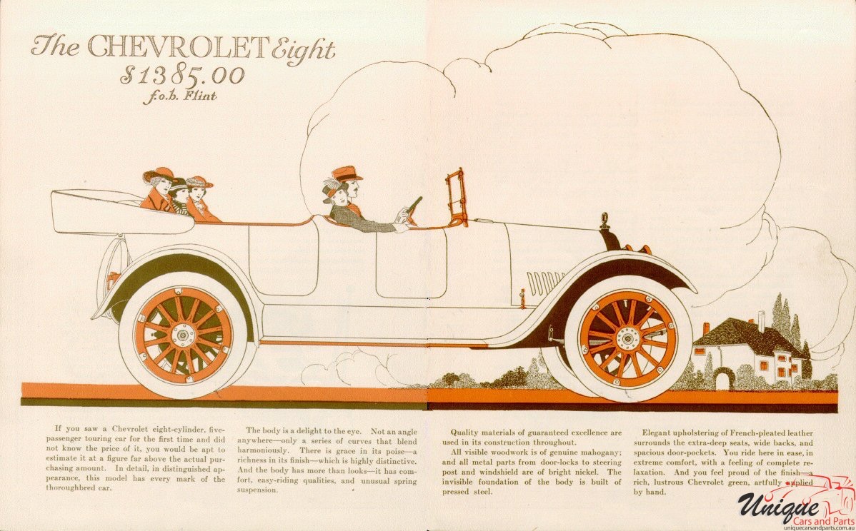 1918 Chevrolet V8 Brochure Page 2